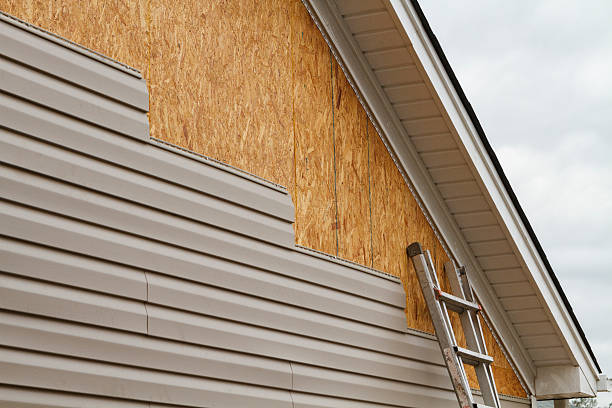 Professional Storm Damage Siding Repair technician working in Manchester, VA
